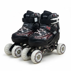 Ролики дитячі розсувні Explore Activa Boy чорні з додатковою втулкою розмір 27-30