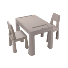 Комплект дитячих меблів стіл+ 2 стільця Tega Baby Teggi Multifun Stone TI-011-177