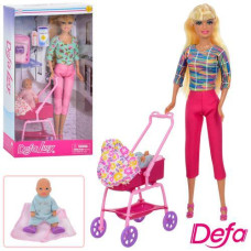 Набір Лялька Defa з коляскою 8358