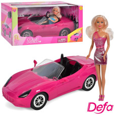 Лялька барбі з машиною Defa 8228