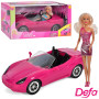 Лялька барбі з машиною Defa 8228