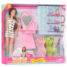 Лялька з нарядом DEFA 8418 29см 2 види