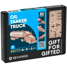 Конструктор-пазл дерев'яний 3D модель Бензовоз 10108