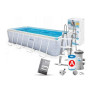 Басейн каркасний із фільтр-насосом Intex CHEVRON PRISM FRAME RECTANGULARPREMIUM POOL 400*200*100 см 26780
