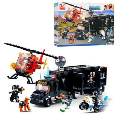 Конструктор Поліція мобільний командний центр SLUBAN M38-B0659 540 деталей