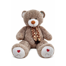 М'яка іграшка Ведмедик з шарфом 200 см Коричневий