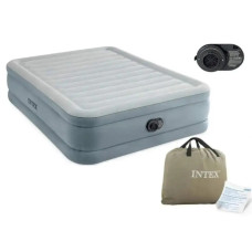 Ліжко надувне Intex 64824 з вбудованим електронасосом 152х203х46 см