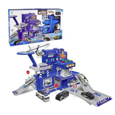 Гараж паркінг на 2 поверхи 660-A296 з машинками та літаком