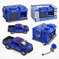 Гараж поліція CLM-556 з музикою, рацією та інерційною машинкою