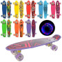 Скейт Пенні Борд (Penny Board) з світяться колесами MS0749-1 8 кольорів