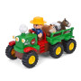 Дитячий музичний трактор M 6303 з причепом звукові та світлові ефекти