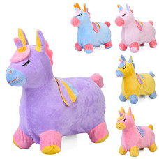 Стрибун плюшевий Єдиноріг MS 4487-1 5 кольорів