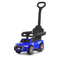 Дитяча Каталка-толокар автомобіль з батьківською ручкою M 6254EL-4 Синій