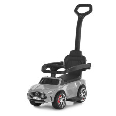 Дитяча Каталка-толокар автомобіль з батьківською ручкою M 6255EL-11 Сірий