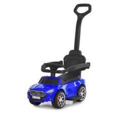 Дитяча Каталка-толокар автомобіль з батьківською ручкою M 6255EL-4 Синій