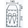 Двомісна Палатка Coleman двошарова 3006