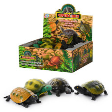 Черепаха антистрес 7219 коробка 12 шт (4 вида по 11 см)